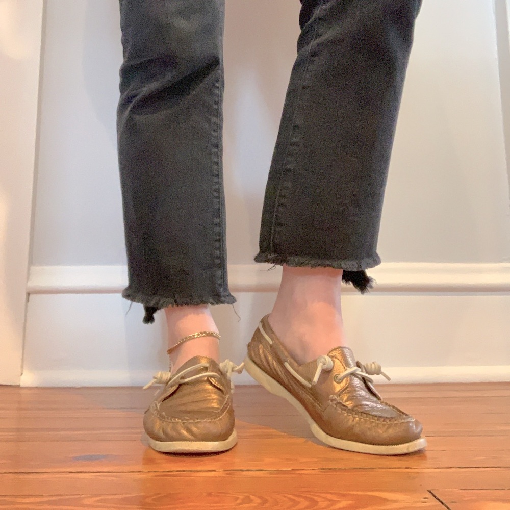 Sperry Bronze Boat Shoes 7
